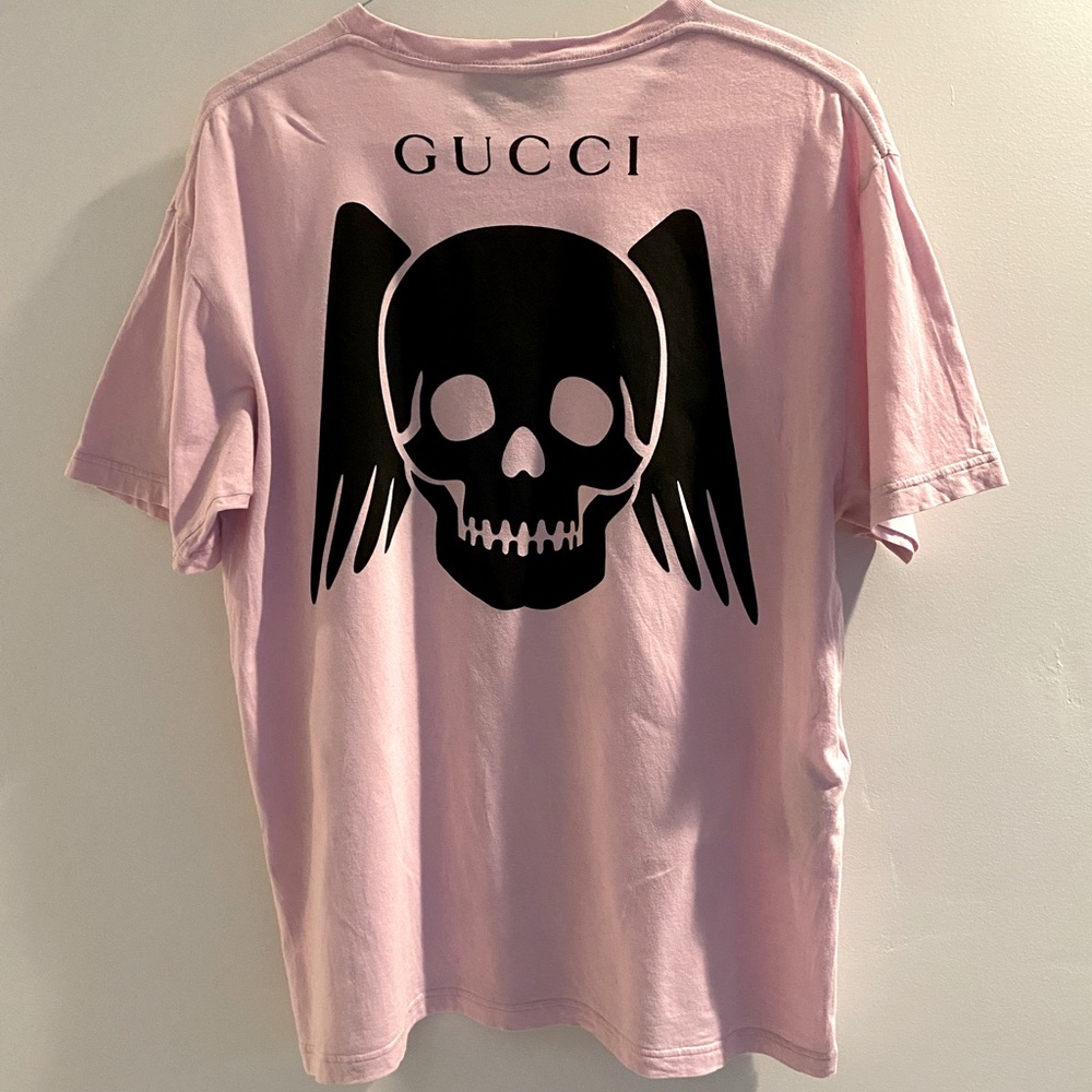 Authentic Gucci skull print lilac T-shirt